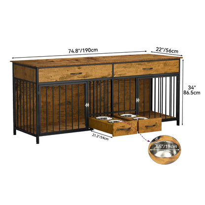 Tiveario Home™ Heavy Duty Wooden Kennel