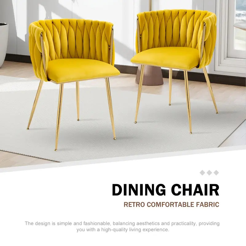 Luxury Velvet Chairs (Set of 2)