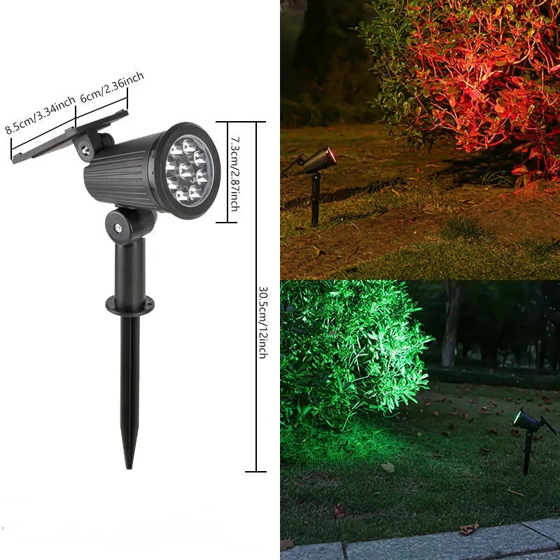 Solar Powered Garden Spotlight (Set of 2)