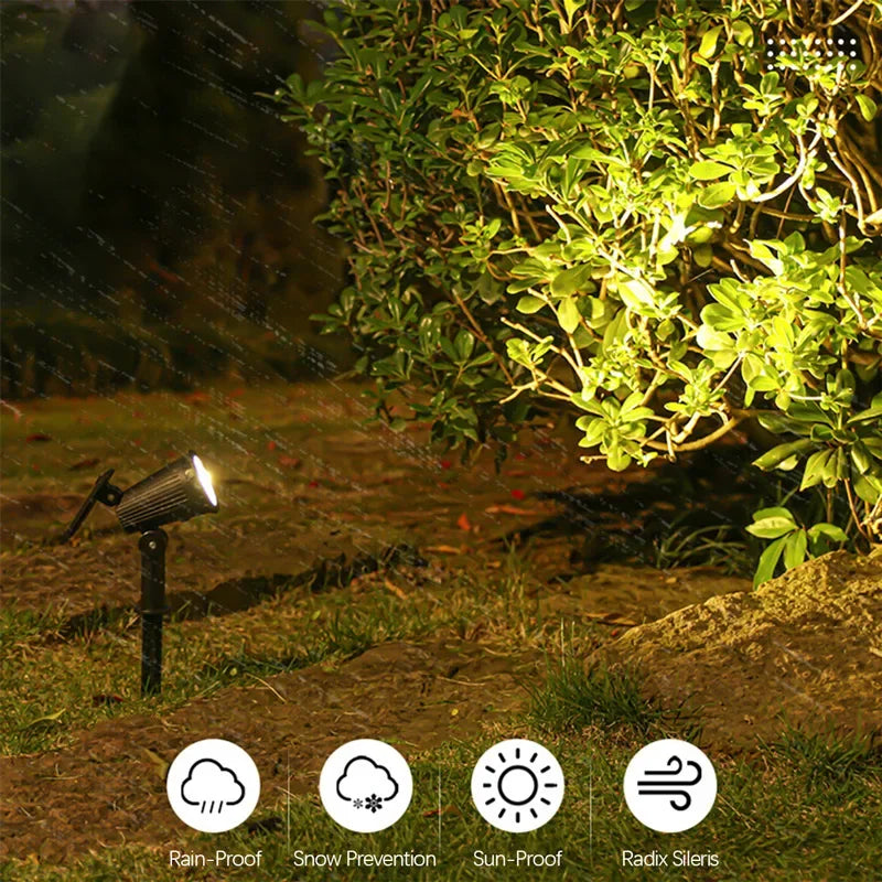 Solar Powered Garden Spotlight (Set of 2)