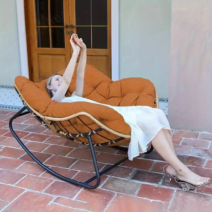Tiveario Home™ Outdoor Papasan Rocking Chair