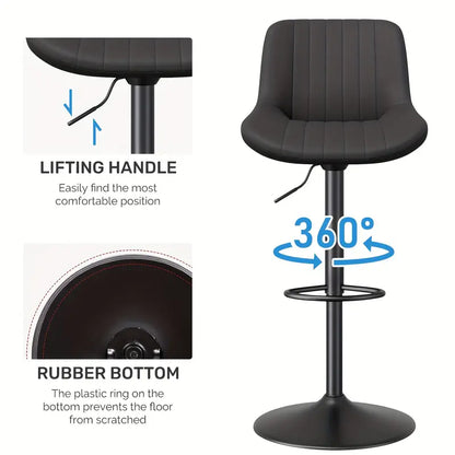 Tiveario Home™ Leather Barstool