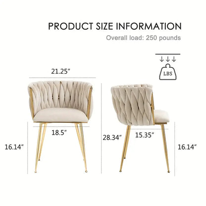 Luxury Velvet Chairs (Set of 2)