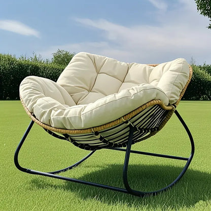 Tiveario Home™ Outdoor Papasan Rocking Chair