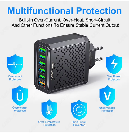 USB 6-in-1  Multicharger