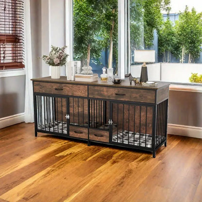 Tiveario Home™ Heavy Duty Wooden Kennel