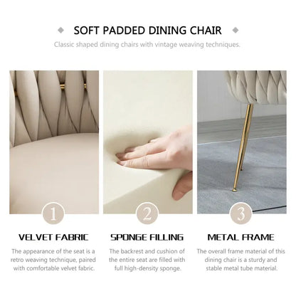 Luxury Velvet Chairs (Set of 2)