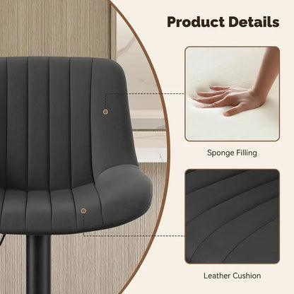 Tiveario Home™ Leather Barstool