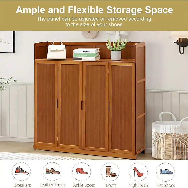 Tiveario Home™ Bamboo Shoe Cabinet