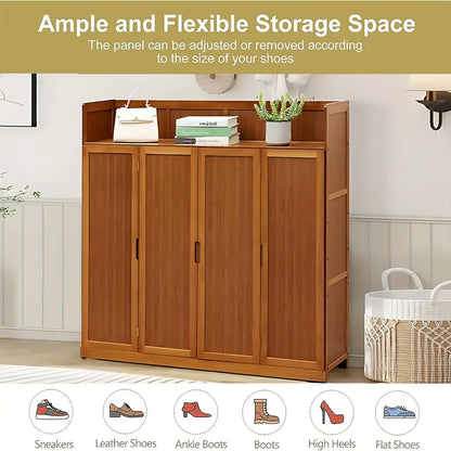 Tiveario Home™ Bamboo Shoe Cabinet