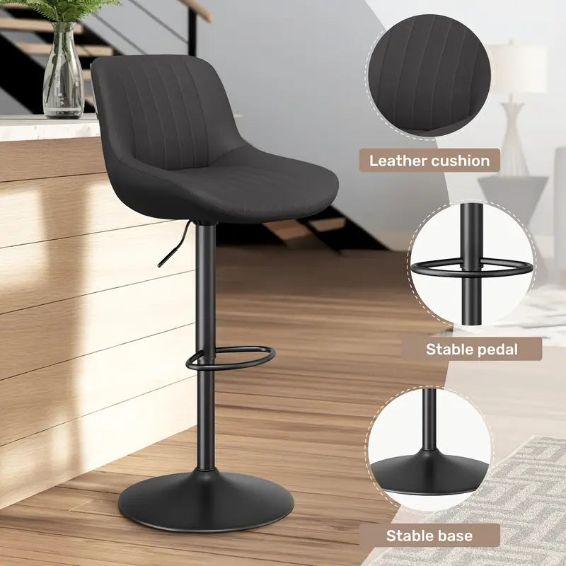 Tiveario Home™ Leather Barstool