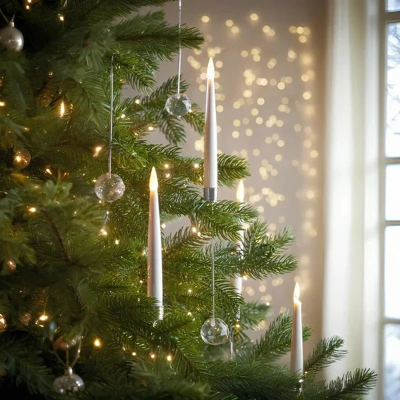 Flameless Christmas Tree Candles (Set of 12)