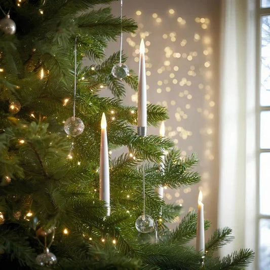 Flameless Christmas Tree Candles (Set of 12)