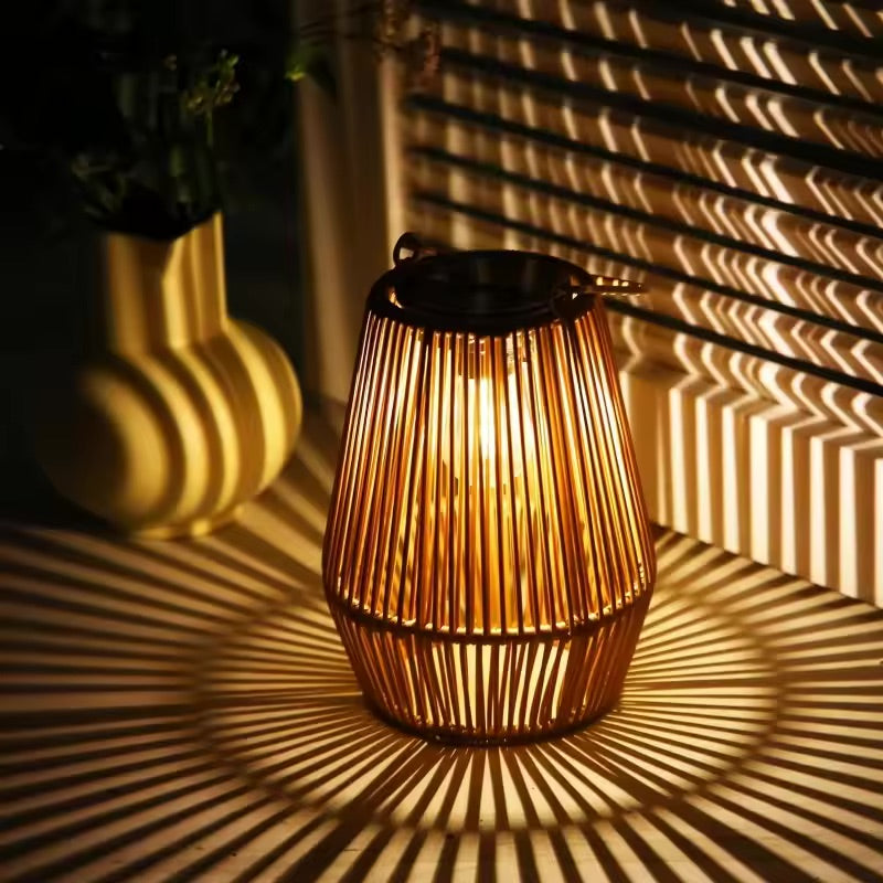 Tiveario Home™ Solar Bamboo Lantern (Set of 2)