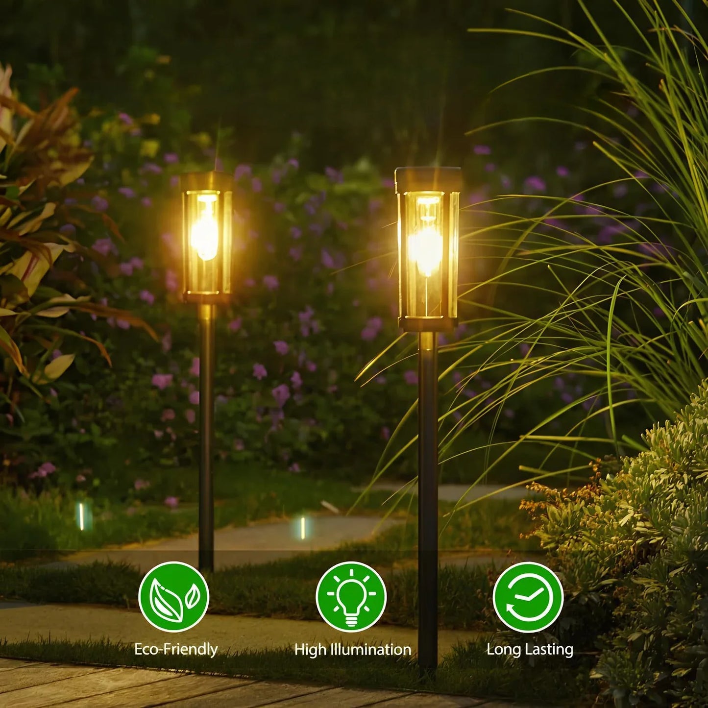 Solar Powered Torch Light (Set of 2)