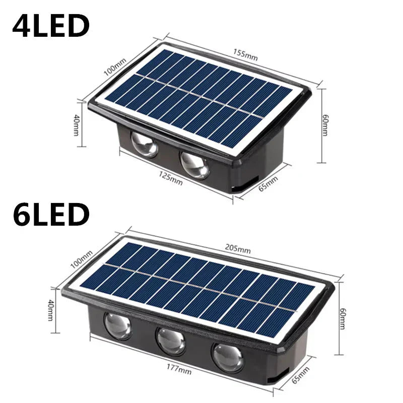 Solar Powered Wall Sconce (Set of 2)