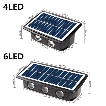 Solar Powered Wall Sconce (Set of 2)