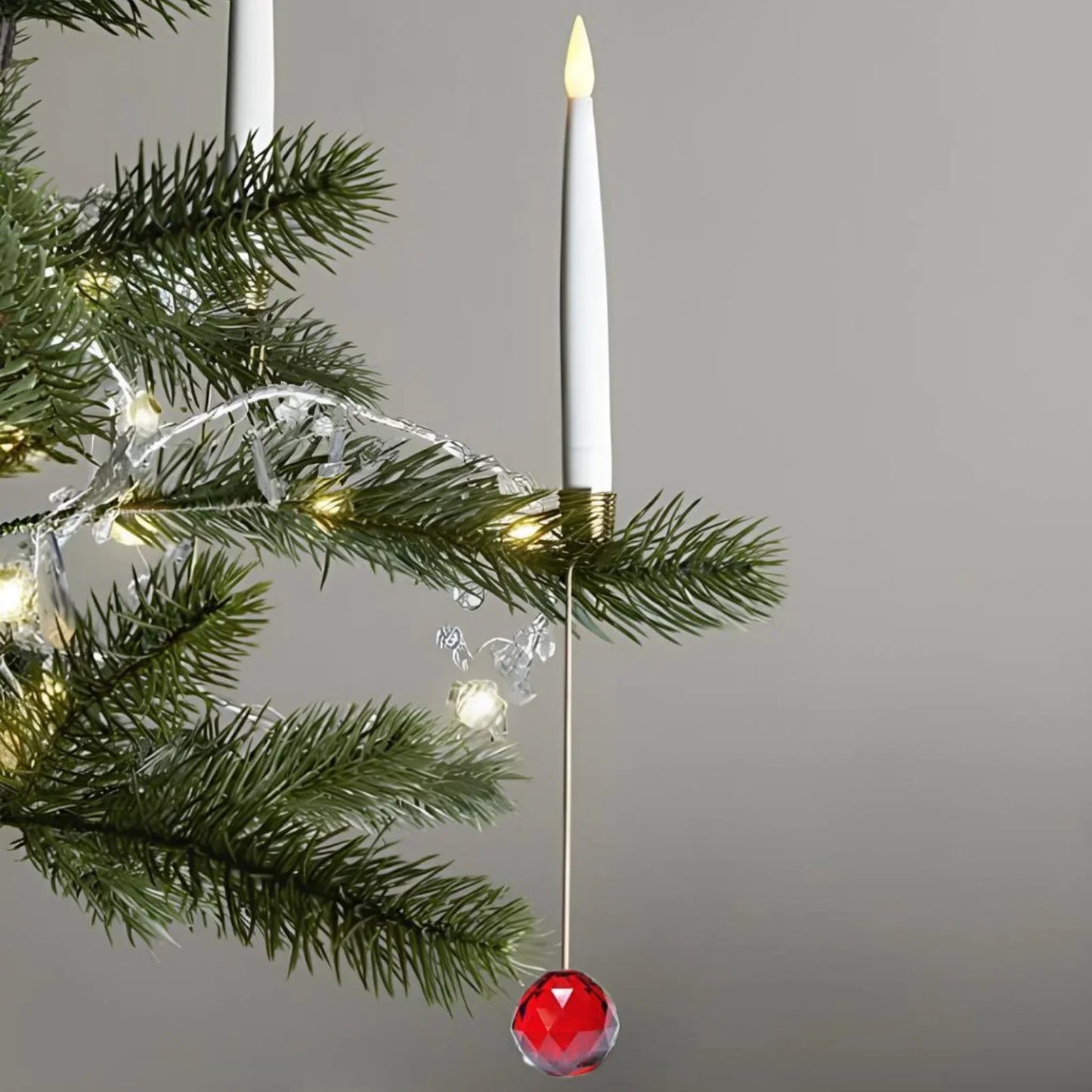Flameless Christmas Tree Candles (Set of 12)