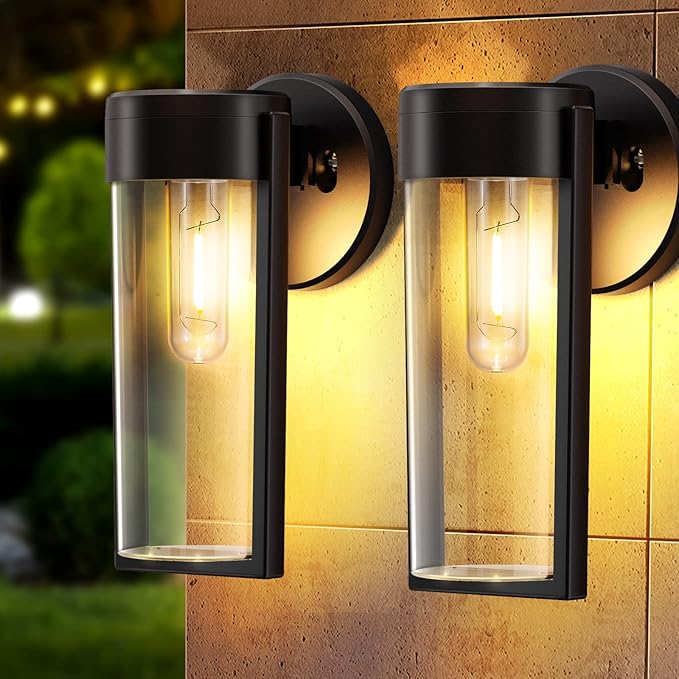 Solar Powered Wall Light (Set of 2)