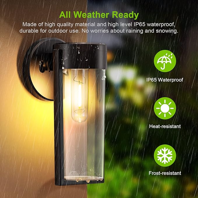 Solar Powered Wall Light (Set of 2)