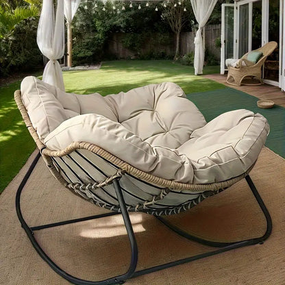 Tiveario Home™ Outdoor Papasan Rocking Chair