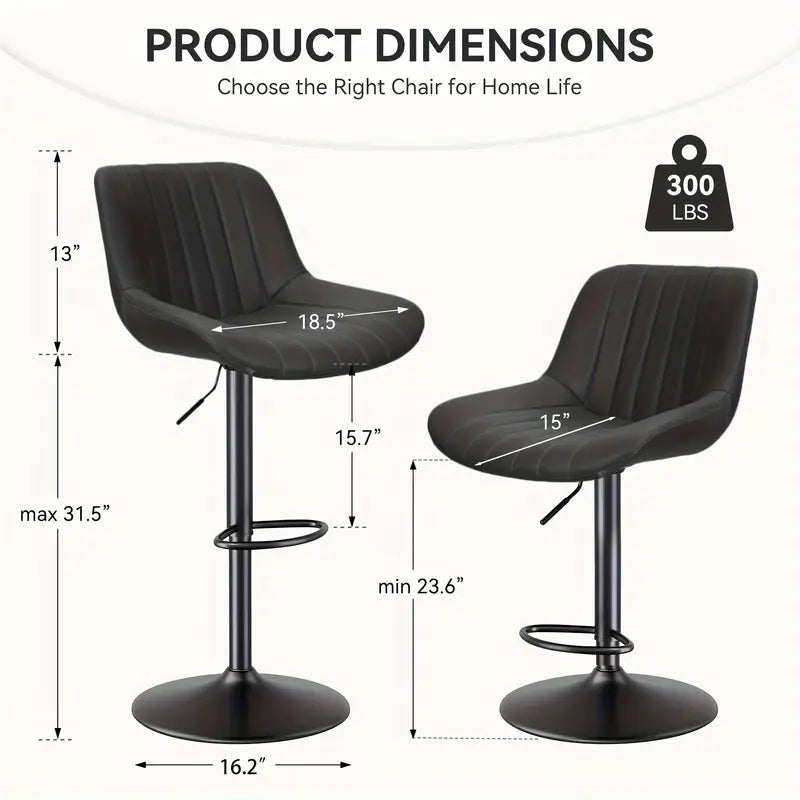 Tiveario Home™ Leather Barstool