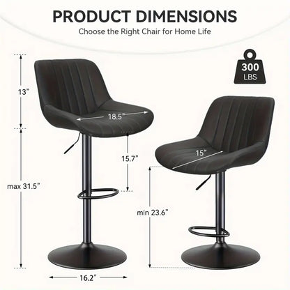 Tiveario Home™ Leather Barstool