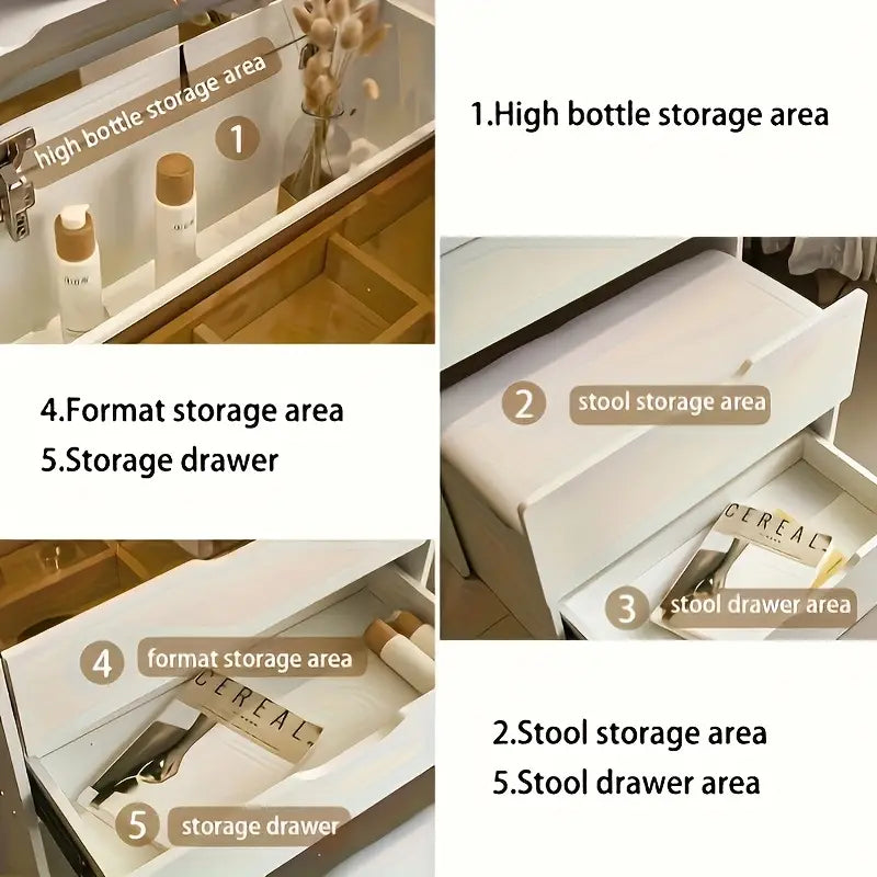 Tiveario Home™ 3-in-1 Vanity Desk