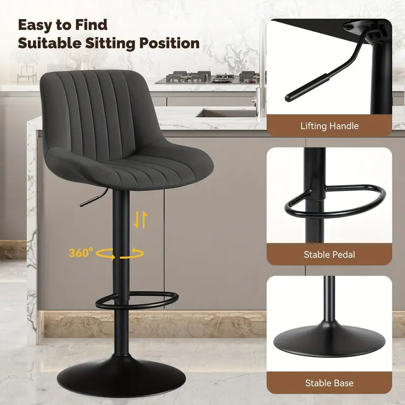 Tiveario Home™ Leather Barstool