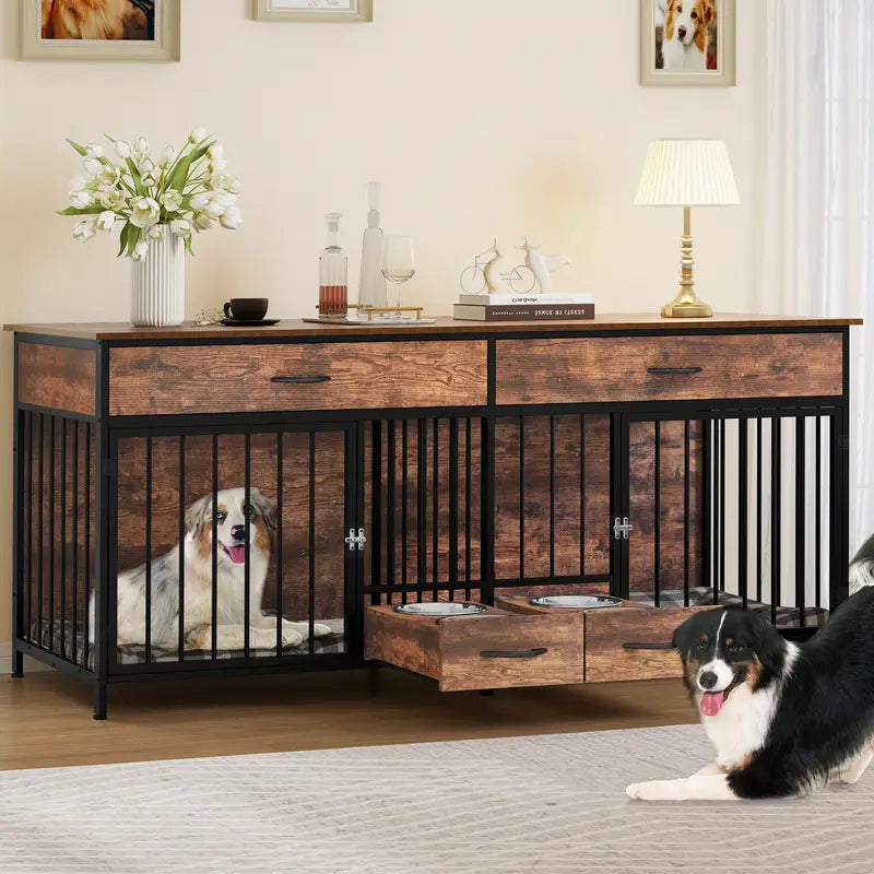 Tiveario Home™ Heavy Duty Wooden Kennel