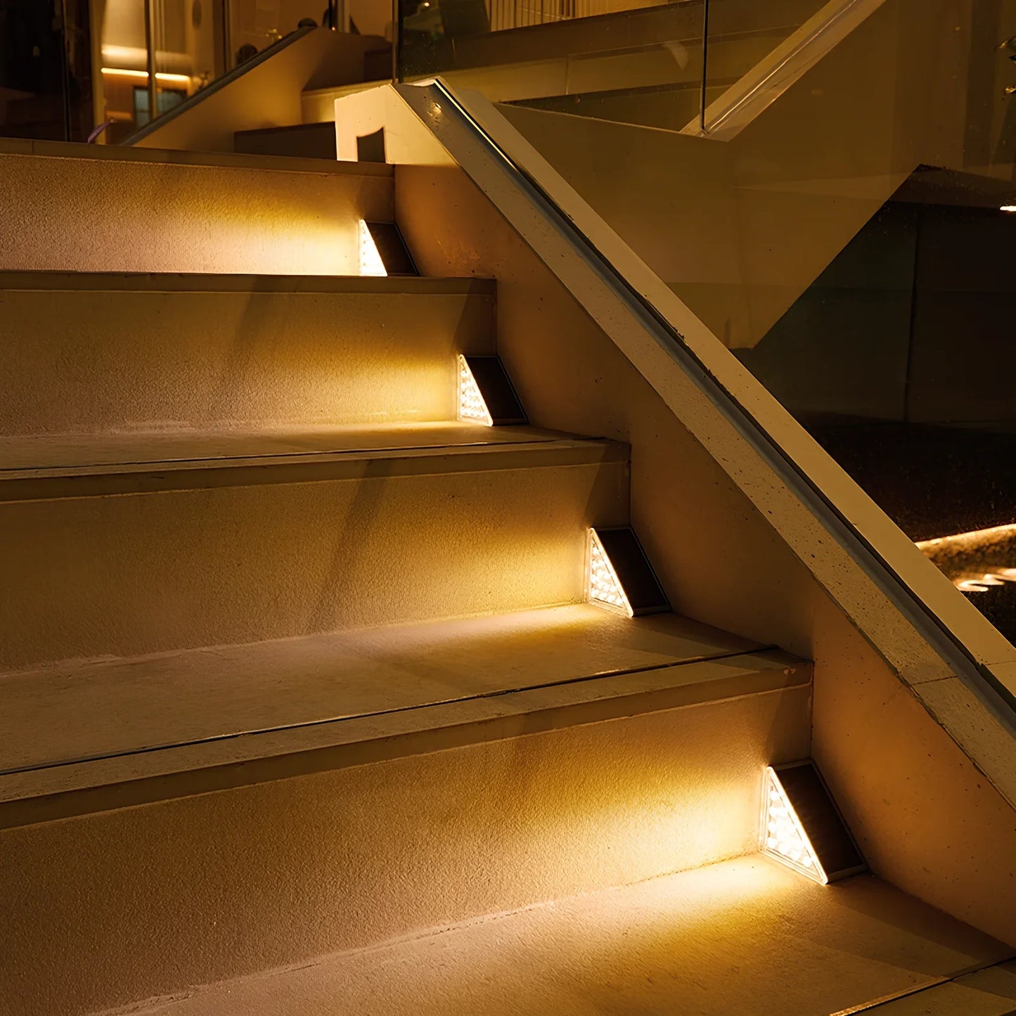 Solar Powered Stair Lights (Set of 6)