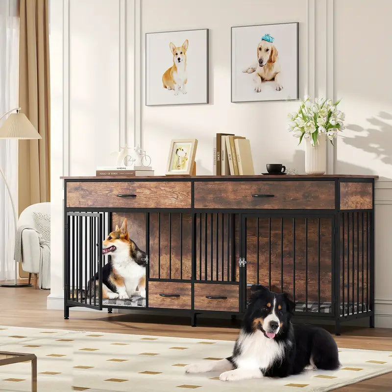 Tiveario Home™ Heavy Duty Wooden Kennel