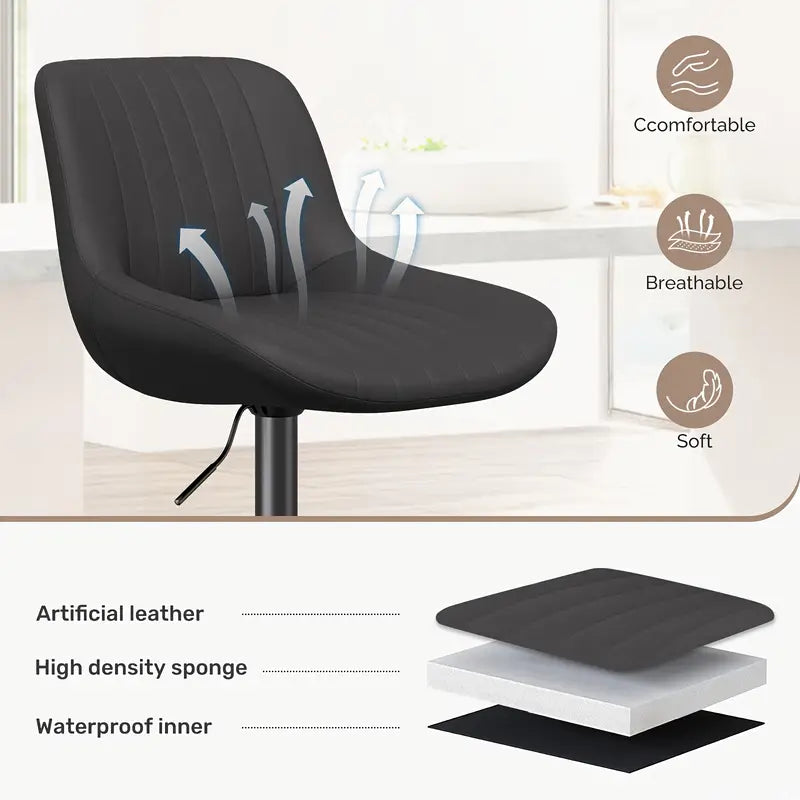 Tiveario Home™ Leather Barstool
