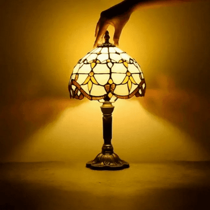 Antique Stained Glass Lamp