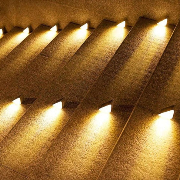 Solar Powered Stair Lights (Set of 6)