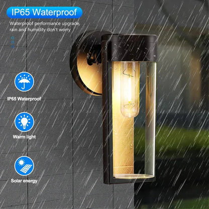 Solar Powered Wall Light (Set of 2)